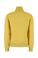 Sudadera de jacquard amarillo gucci