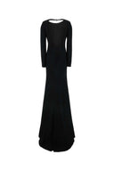 Gucci Black Crepe Long Dress