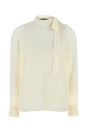 Gucci Ivory Crepe Blouse