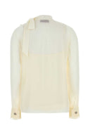 Gucci Ivory Crepe Blouse