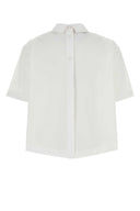 Camisa de poplín blanca de Gucci