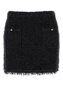 Gucci Black Viscose Blend Mini Skirt
