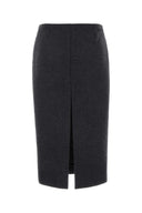 Gucci Charcoal Wool Blend Skirt