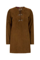 Gucci Brown Suede Dress