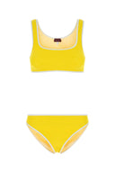 Gucci Yellow Stretch Nylon Bikini