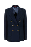Gucci Navy Blue Cotton Blazer