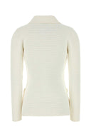 Gucci White Stretch Crochet Blazer