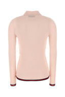 Gucci Light Pink Cashmere Blend Polo Shirt
