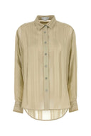 Stella Mc Cartney Khaki Silk Shirt