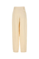 Stella Mc Cartney Cream Viscose Blend Wide Leg Pant