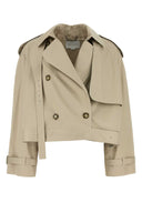 Stella Mc Cartney Sand Cotton Trench Coat