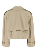 Stella Mc Cartney Sand Cotton Trench Coat
