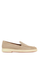 Santoni Sand Suede Yalta Loafers