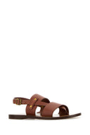 Soeur Caramel Leather Amazonia Thong Sandals