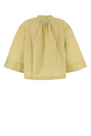 Soeur Pistachio Green Cotton Blend Oversize Bucarest Shirt