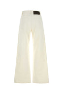Soeur White Denim Calvin Wide Leg Jeans
