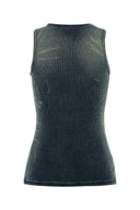 Diesel Denim Blue Stretch Cotton T Go Tank Top