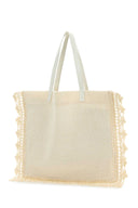 Jw Anderson Ivory Crochet Shopping Bag