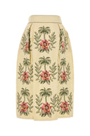 Farm Rio Cream Linen Blend Skirt