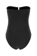 Eres Black Stretch Nylon Blend Scintillant Swimsuit