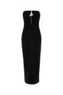 The Attico Black Stretch Viscose Blend Dress