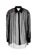 Alberta Ferretti Black Organza Shirt