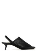 Loewe Black Mesh Petal Pumps
