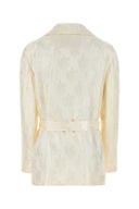 Fendi White Silk Blazer