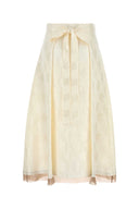 Fendi White Silk Blend Skirt