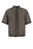 Fendi bedrucktes Poloshirt aus Seidenmischung