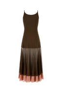 Fendi Chocolate Viscose Blend Dress
