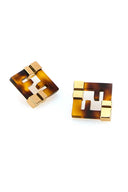 Fendi Printed Plexiglass Forever Fendi Earrings