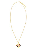 Fendi Printed Plexiglass And Metal Forever Fendi Necklace