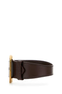 Miu Miu Brown Leather Bracelet