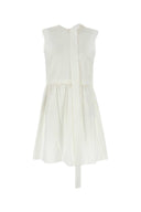 Weißes Popeline-Kleid von Miu Miu