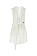 Weißes Popeline-Kleid von Miu Miu