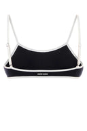 Miu Miu Midnight Blue Stretch Nylon Bikini Top