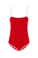 Miu Miu Red Stretch Nylon Swimsuit