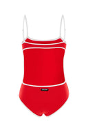 Miu Miu Red Stretch Nylon Swimsuit