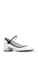 Miu Miu White Leather Pumps