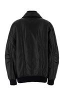Prada Black Nappa Leather Bomber Jacket