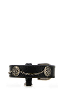 Prada Black Leather Bracelet