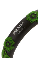 Prada bruine nappa lederen haarband
