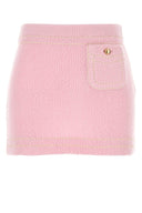 Prada Pink Cashmere Mini Skirt