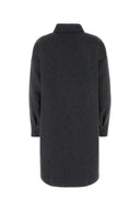 Prada Dark Grey Wool Blend Coat