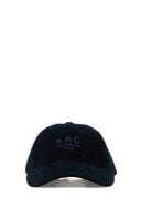 A.P.C. Navy Blue Corduroy Baseball Hat