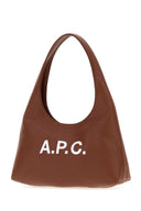 A.P.C. Brown Synthetic Leather Small Ninon Shoulder Bag