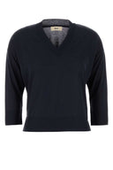 Herno Midnight Blue Lyocell Blend T Shirt