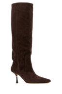 Paris Texas Chocolate Suede Buttina Boots