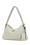 Prada White Leather Medium Aimã©E Shoulder Bag